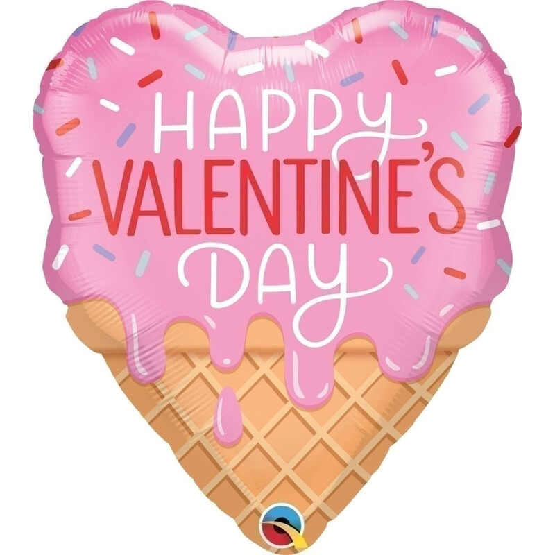 Μπαλόνι Φοιλ 21 Σχήμα Παγωτό Happy Valentine's Day / 53 εκ