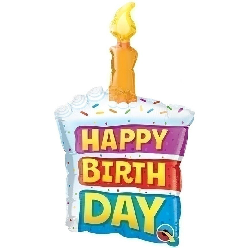 Μπαλόνι Φοιλ Μίνι Σχήμα 14 Birthday Cake & Candle / 36 εκ