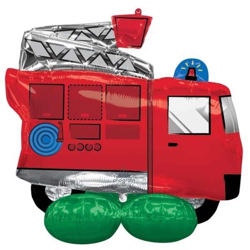 Μπαλόνι Φοιλ Airloonz Πυροσβεστικό όχημα / 106 x 88 εκ - Fire Truck