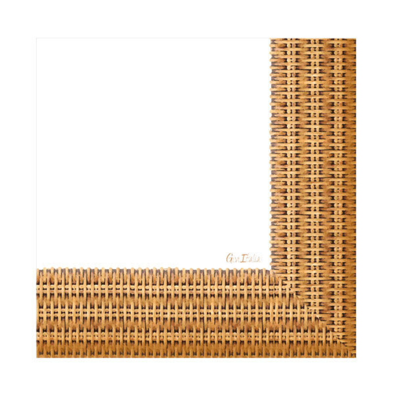 Χαρτοπετσέτες φαγητού 33εκ Rattan /16 τεμ - Bamboo