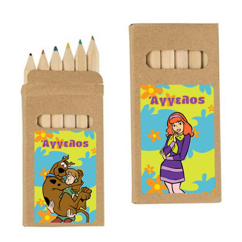 Ξυλομπογιές Scooby-Doo με όνομα