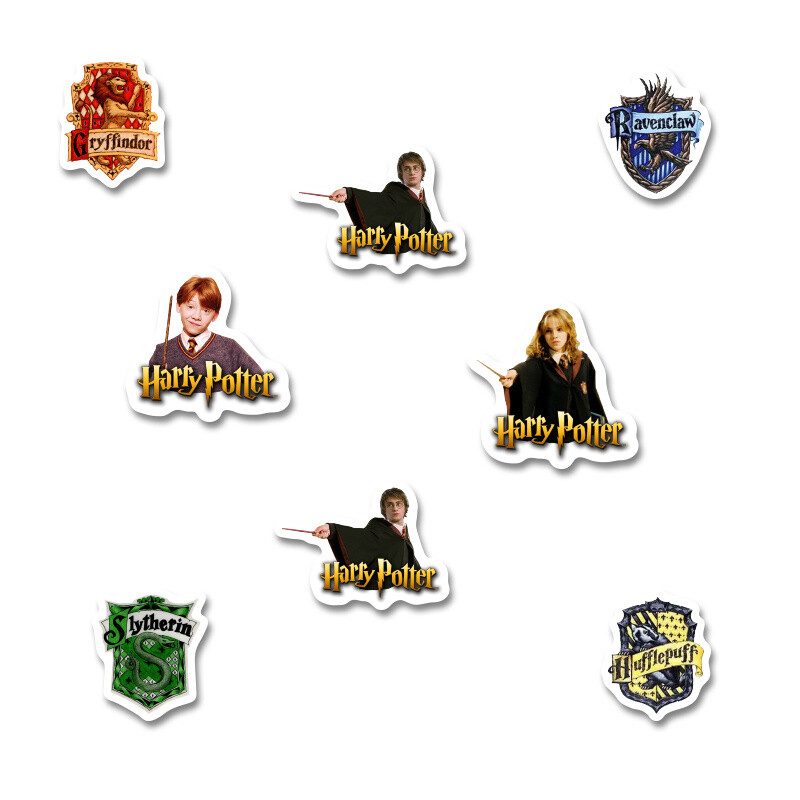 Αυτοκόλλητα Harry Potter 5cm / 8τμχ