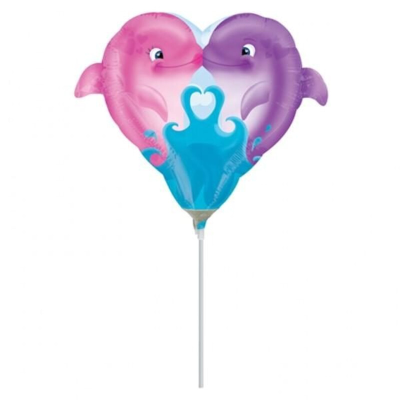 Μπαλόνια Φοιλ Minishape Kissing Dolphins  Δελφίνι