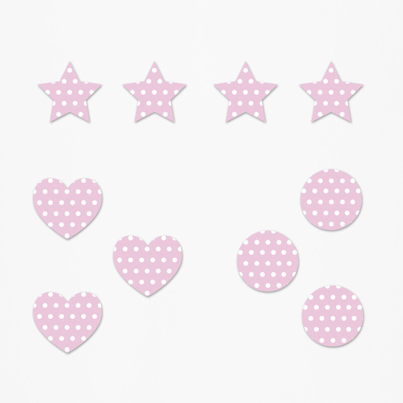 Ξύλινα διακοσμητικά Baby Minnie Pattern mix/ 10τμχ(2cm)