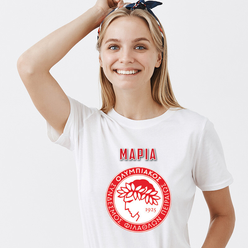 Γυναικείο T-shirt Ολυμπιακός για την Μαμά με όνομα