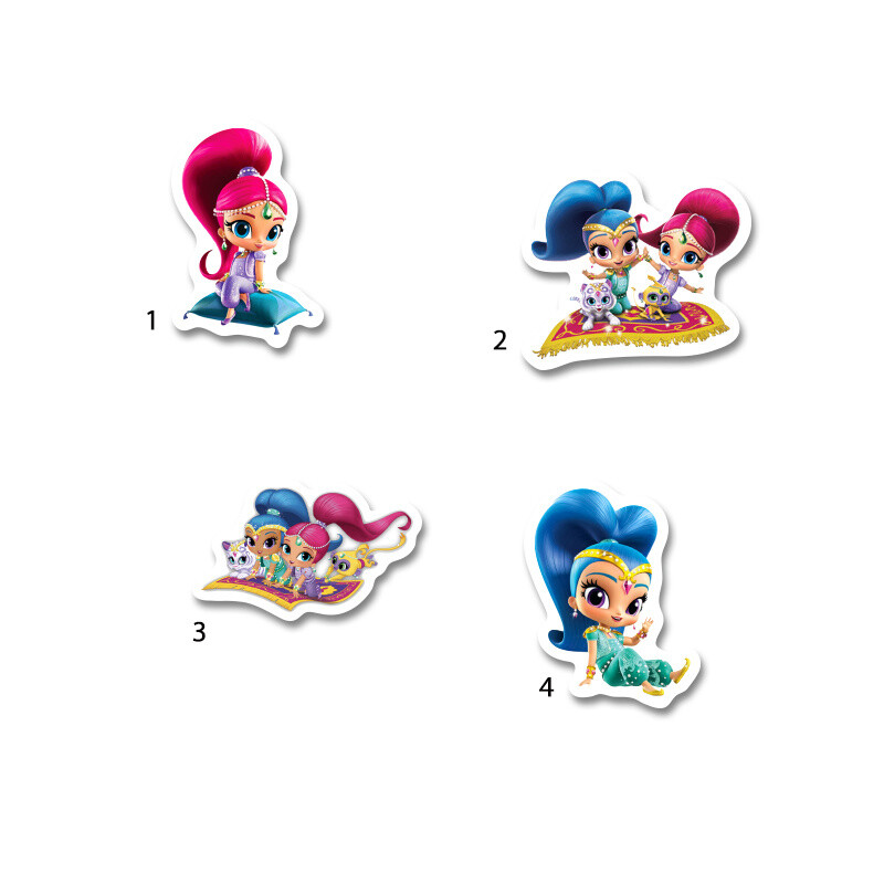 Διακοσμητική φιγούρα Shimmer & Shine 5cm Ξύλινη/1τμχ