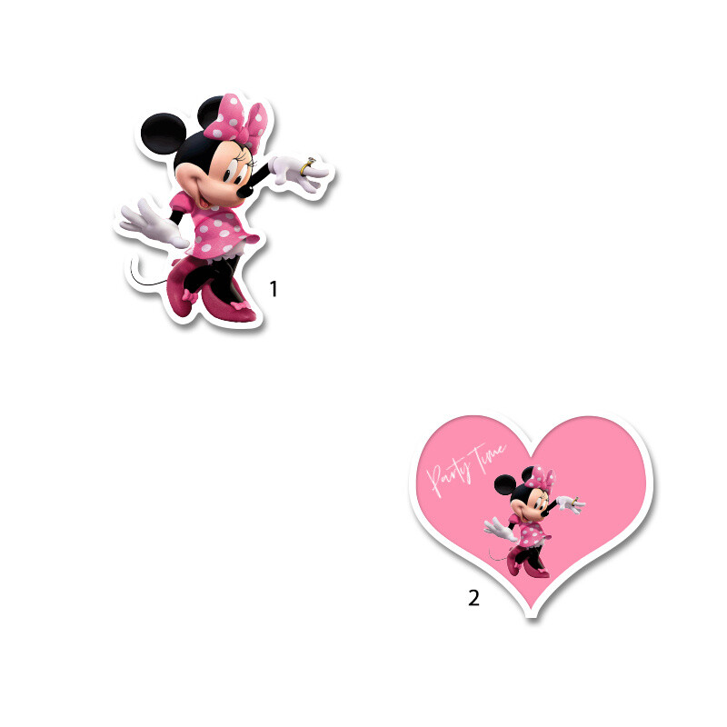 Διακοσμητική φιγούρα Minnie 5cm Ξύλινη/1τμχ