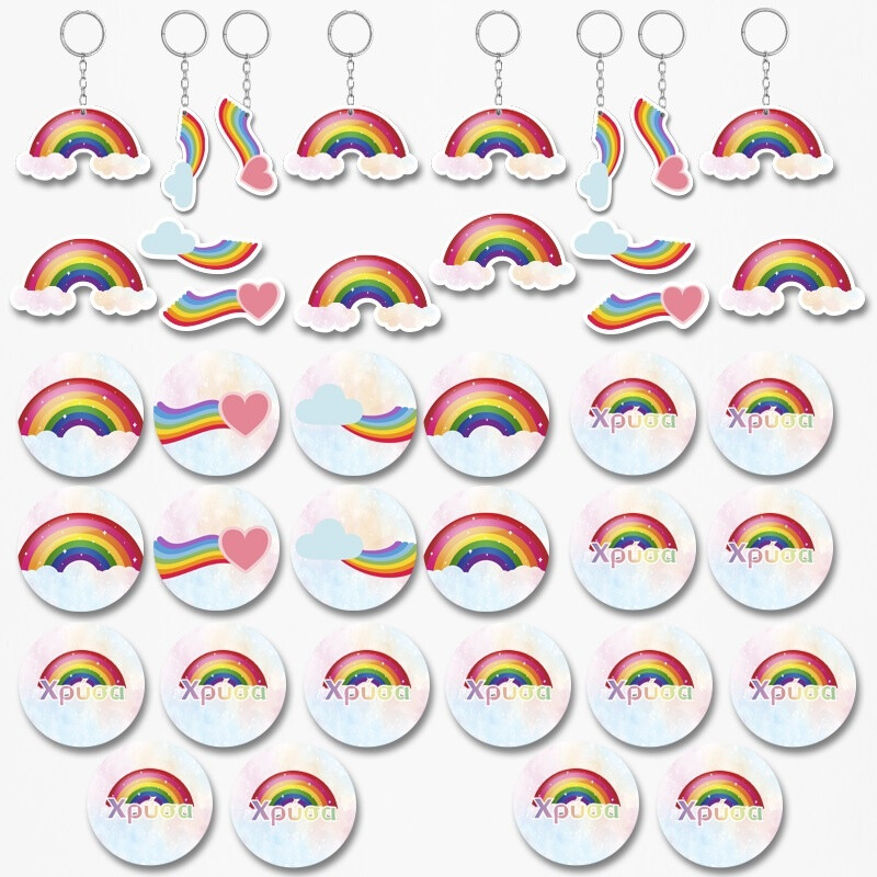 Πακέτο Δωράκια Rainbow για πάρτυ 38τμχ
