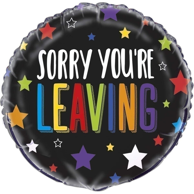 Μπαλονι Φοιλ 18 Sorry You're Leaving με Αστέρια / 46 εκ