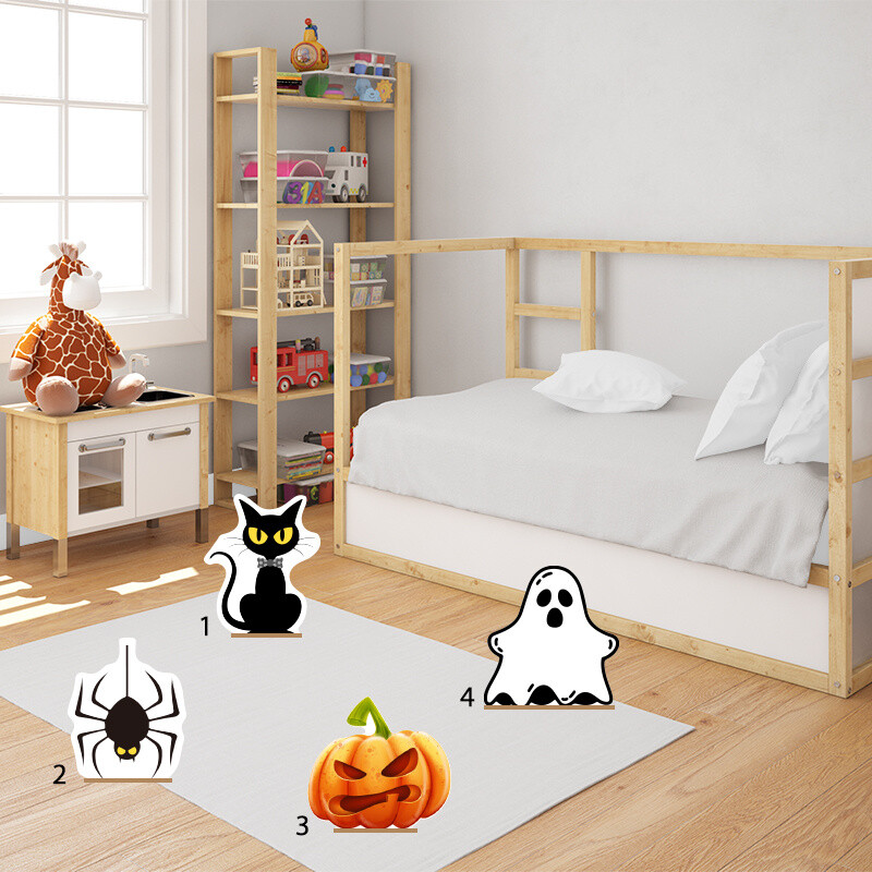 Διακοσμητική φιγούρα Halloween Κολοκύθες 20cm Ξύλινη με βάση/1 τμχ