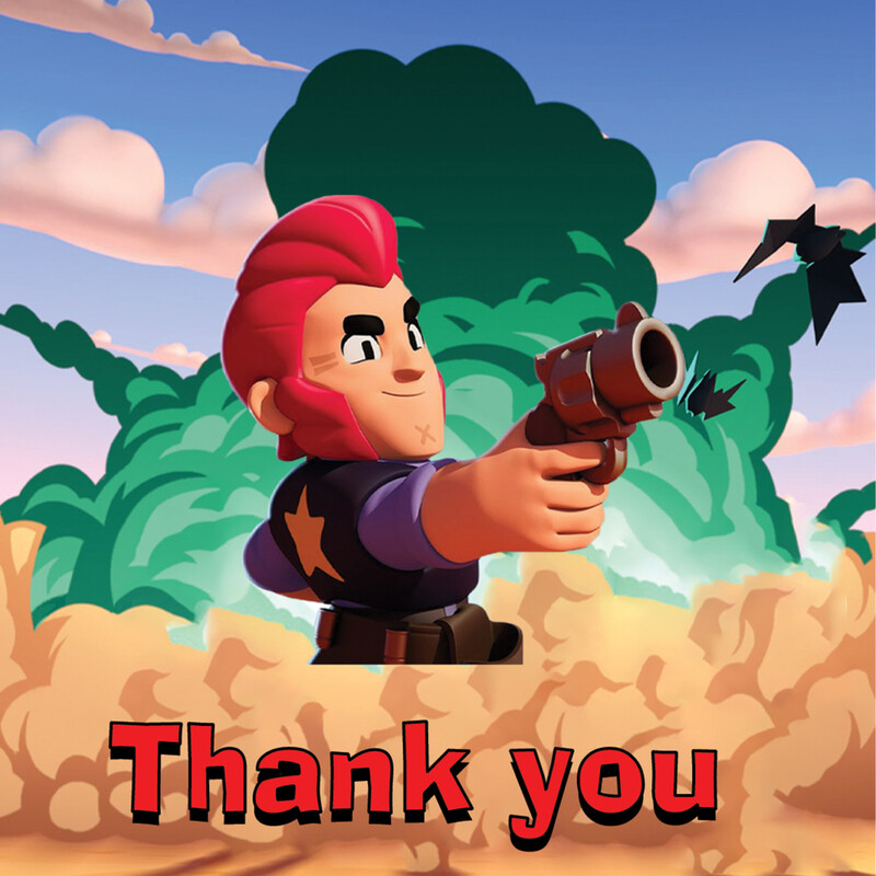 Σουβέρ χάρτινο Brawl Stars / 8τμχ