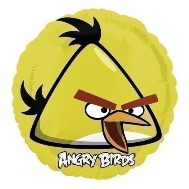 Φοιλ 18 Στρογγυλό Angry Birds Κίτρινο