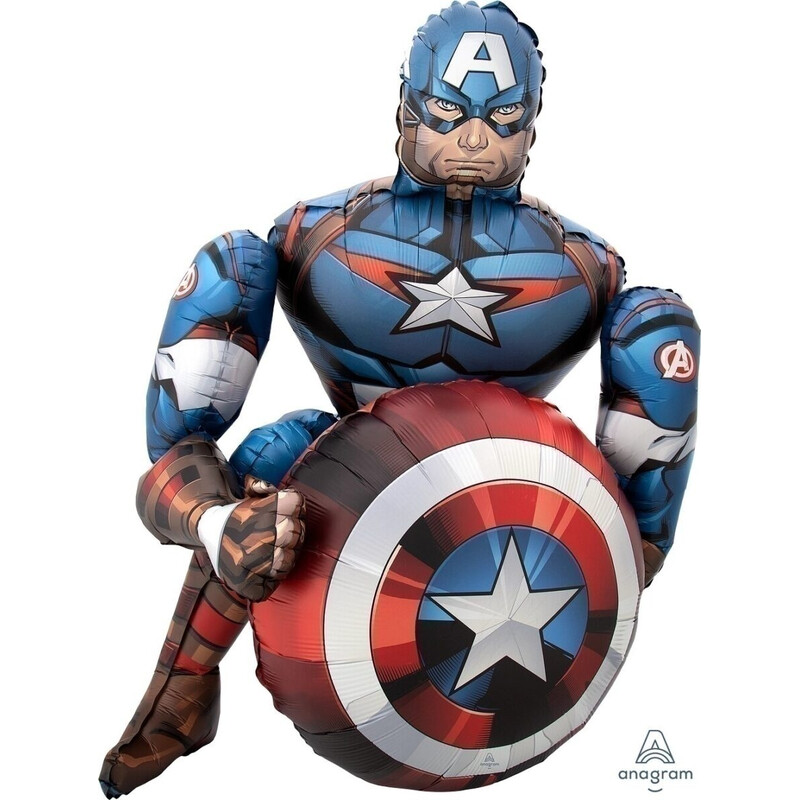 Μπαλόνι Φοιλ Airwalker Captain America / 86 x 99 εκ