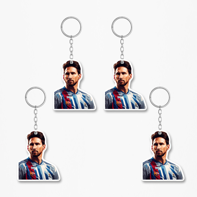 Ξύλινα Μπρελόκ Messi 5cm/ 4τμχ