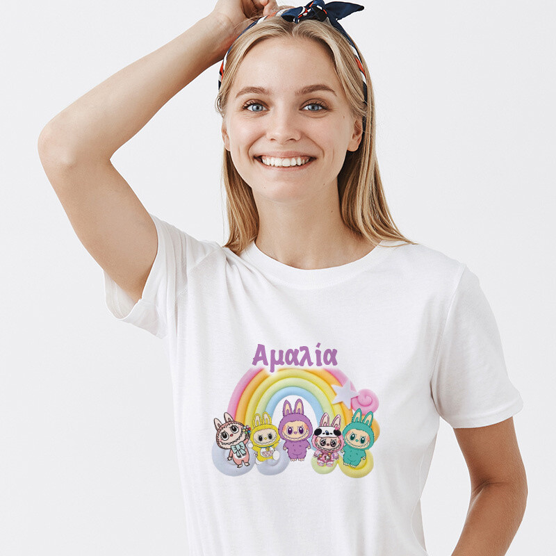 Γυναικείο T-shirt Labubu για την Μαμά με όνομα