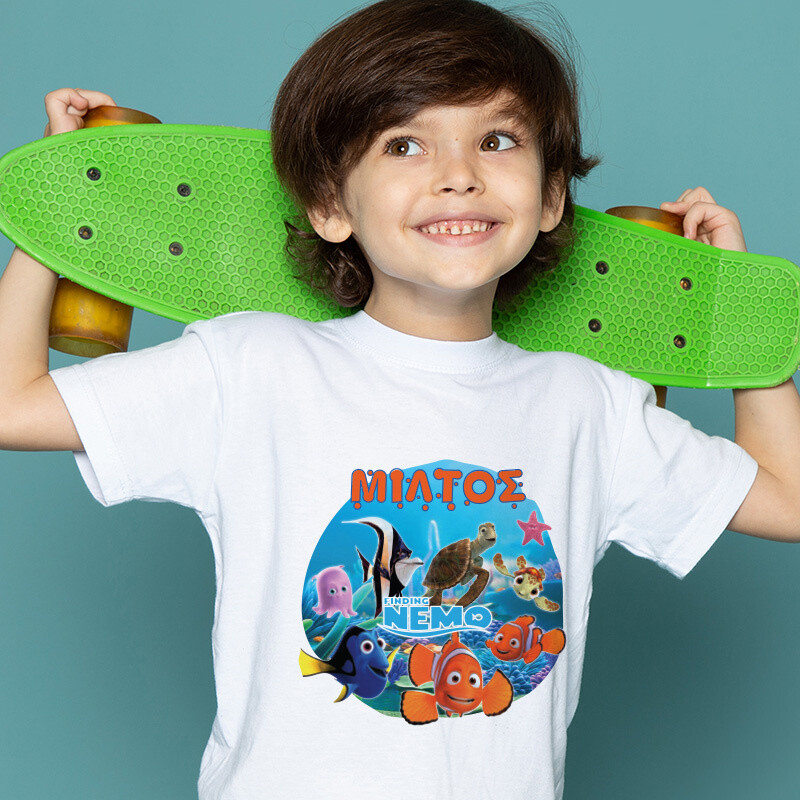 Παιδικό T-shirt Nemo για αγόρι με όνομα