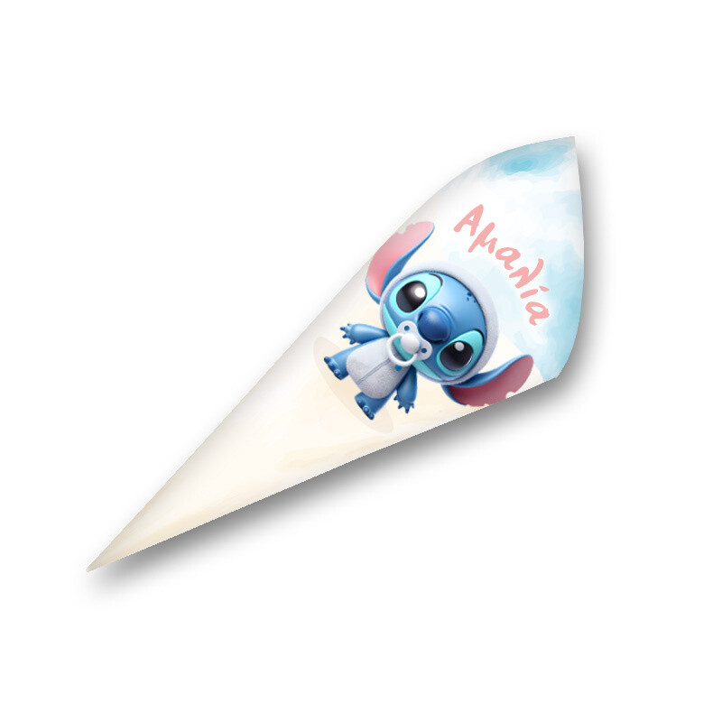 Χωνάκια για ζαχαρωτά με όνομα Baby Stitch 