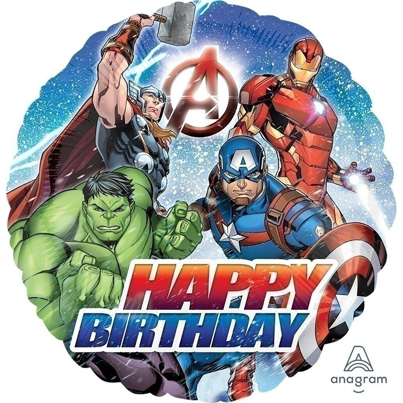 Μπαλόνι Φοιλ 17 Marvel Avengers Animated Birthday / 43 εκ