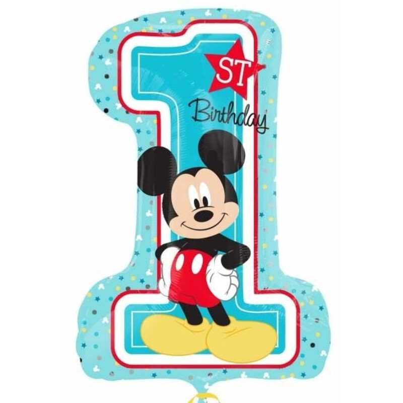 Φοιλ Μπαλόνι Σχήμα 1st Birthday Mickey Mouse