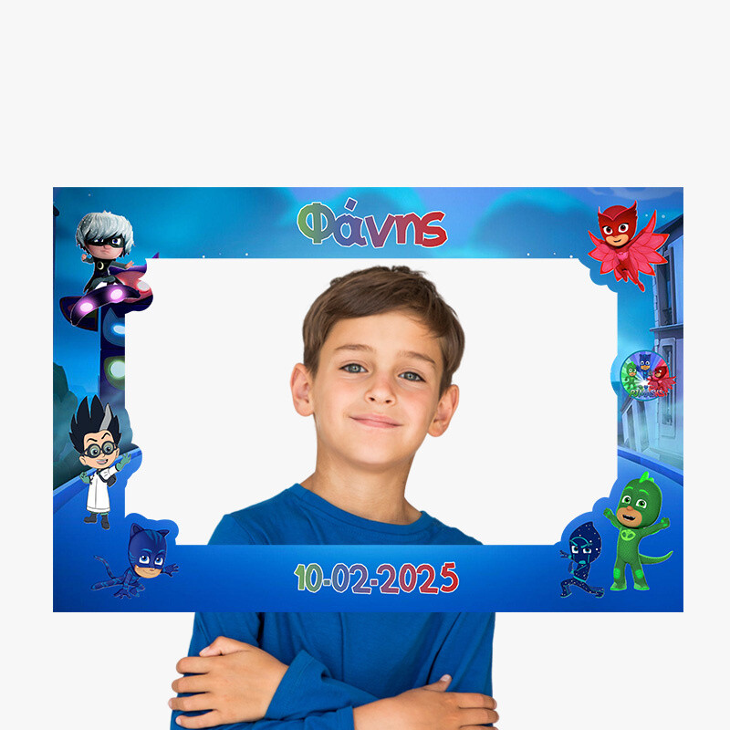 Κάδρο Photobooth PJ Masks για φωτογραφίες/ 60cm*40cm