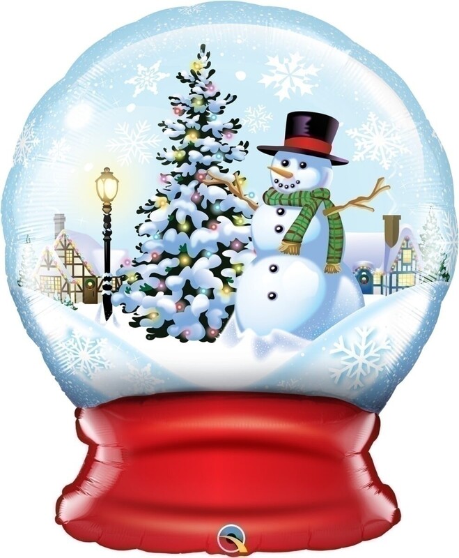 Μπαλόνι φοιλ Σχήμα 36 Snow Globe / 92 εκ - Χιονάνθρωπος