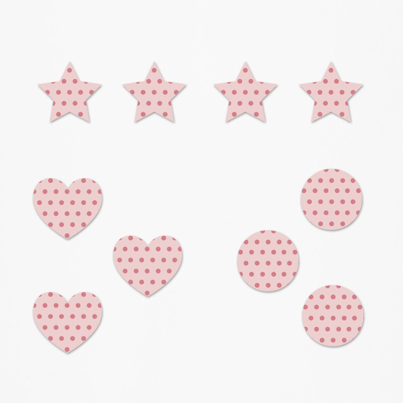 Ξύλινα διακοσμητικά Unicorn Pattern mix/ 10τμχ(2cm)