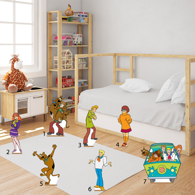 Διακοσμητική φιγούρα Scooby-Doo 50cm Ξύλινη με βάση/1 τμχ