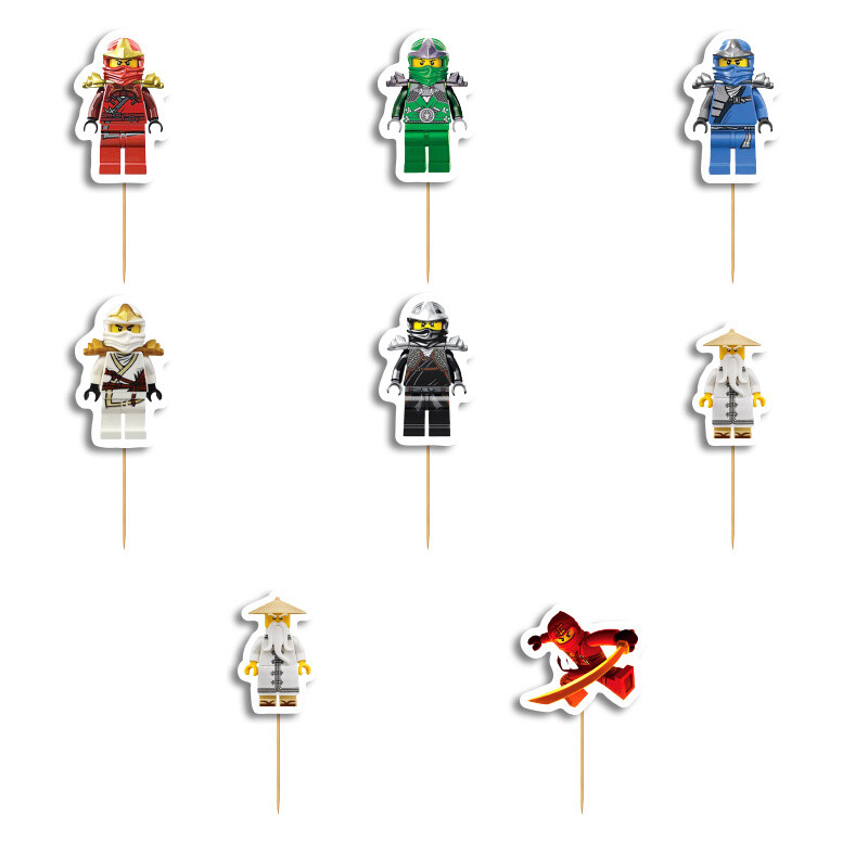 Οδοντογλυφίδες Ninjago 5cm / 12τμχ