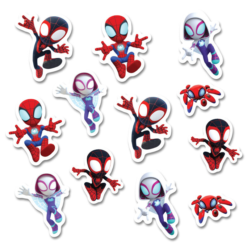 Αυτοκόλλητα Spidey 5cm / 8τμχ