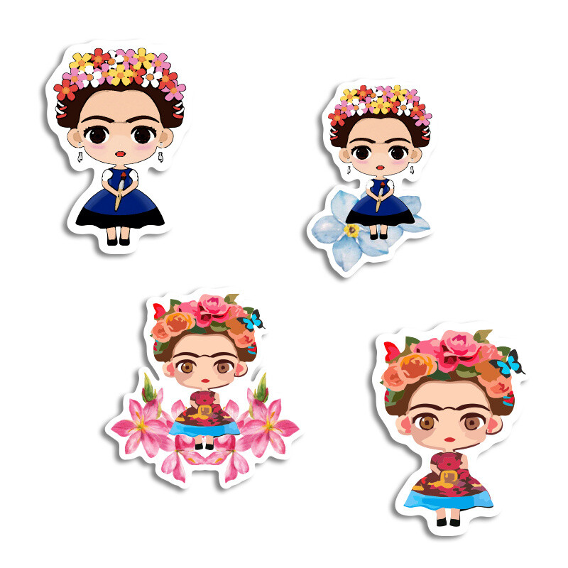 Αυτοκόλλητα Frida Kahlo 10cm / 8τμχ