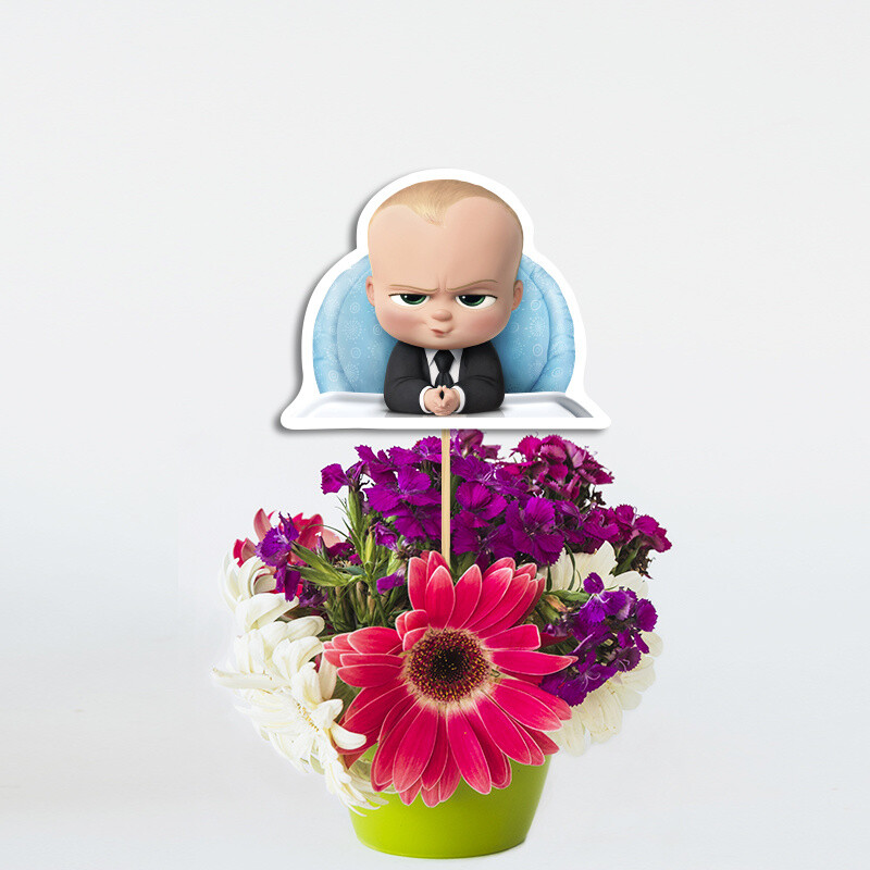 Διακοσμητικό χάρτινο Τοππερ Baby Boss/ 20cm