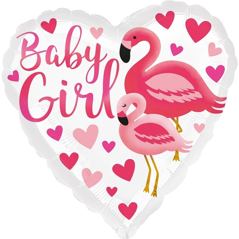 Μπαλόνι Φοιλ 18 Flamingo Baby Girl /46 εκ - Φλαμίνγκο