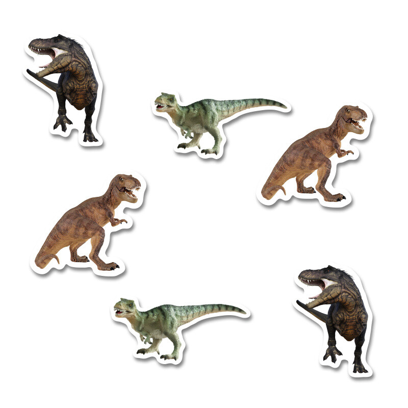 Αυτοκόλλητα T-Rex 5cm / 8τμχ