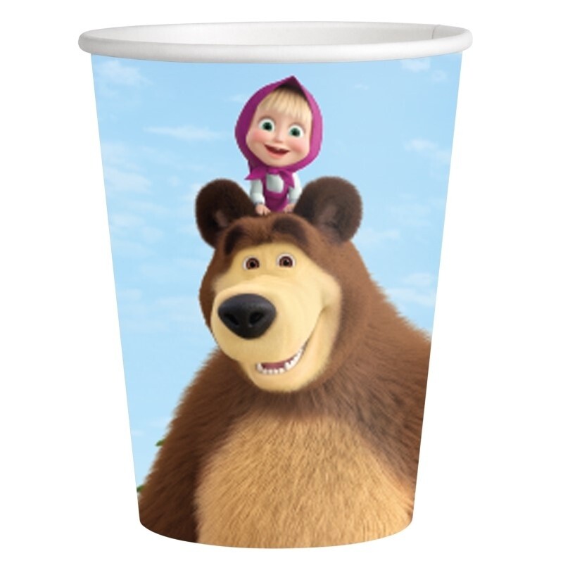 Ποτήρια Χάρτινα 250 ml  Masha & Orso / 8 τεμ