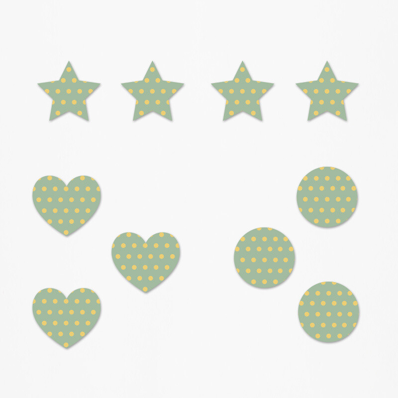 Ξύλινα διακοσμητικά Moana Pattern mix/ 10τμχ(2cm)