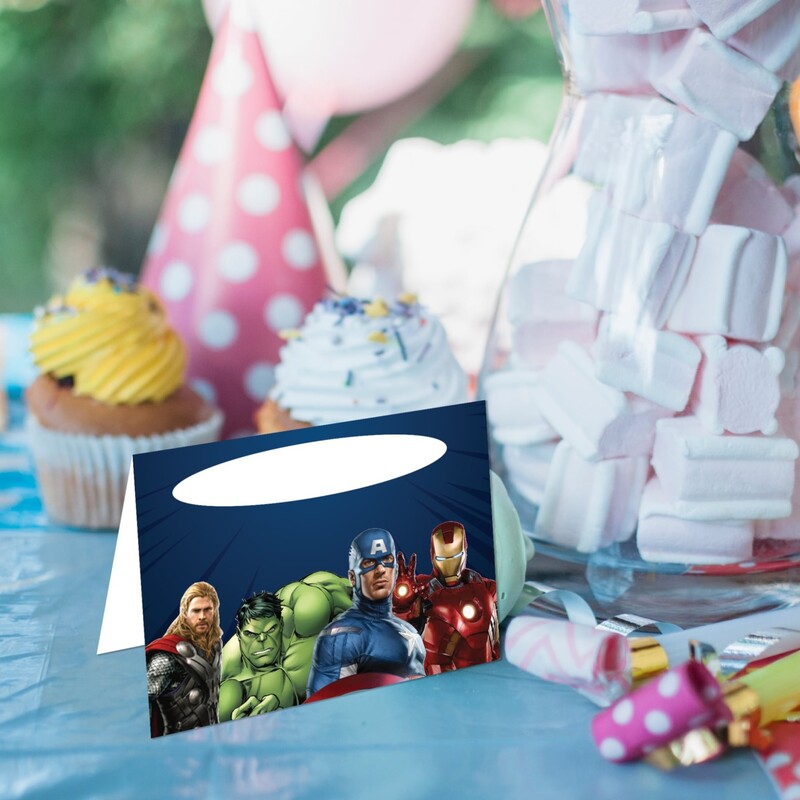 Καρτελάκι Μπουφέ Avengers/ 6τμχ