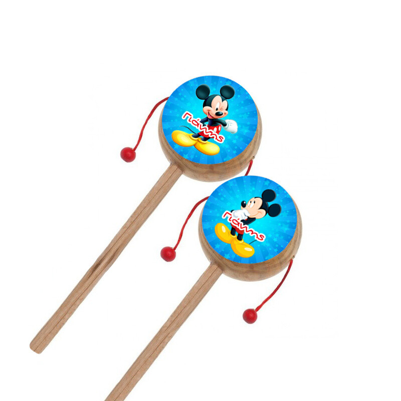 Ξύλινο Τυμπανάκι με όνομα Mickey