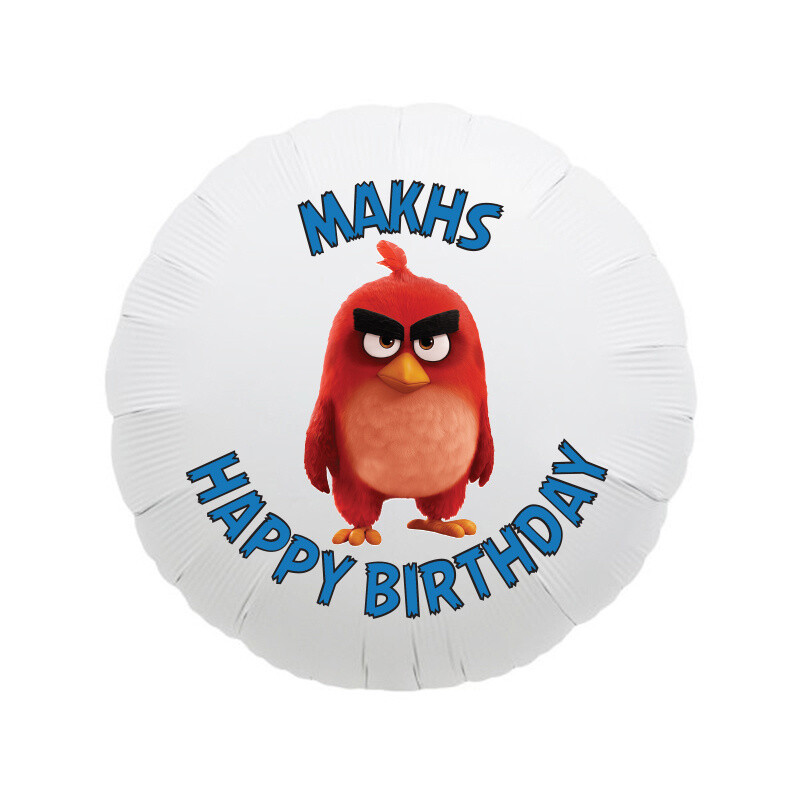 Φόιλ Μπαλόνι Angry Birds με όνομα / 43cm