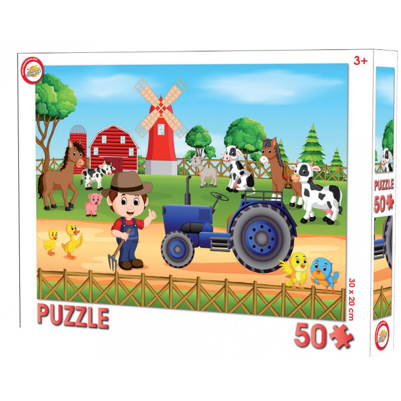 Παιδικό Puzzle Ζωάκια της Φάρμας 50τμχ για 3+ Ετών