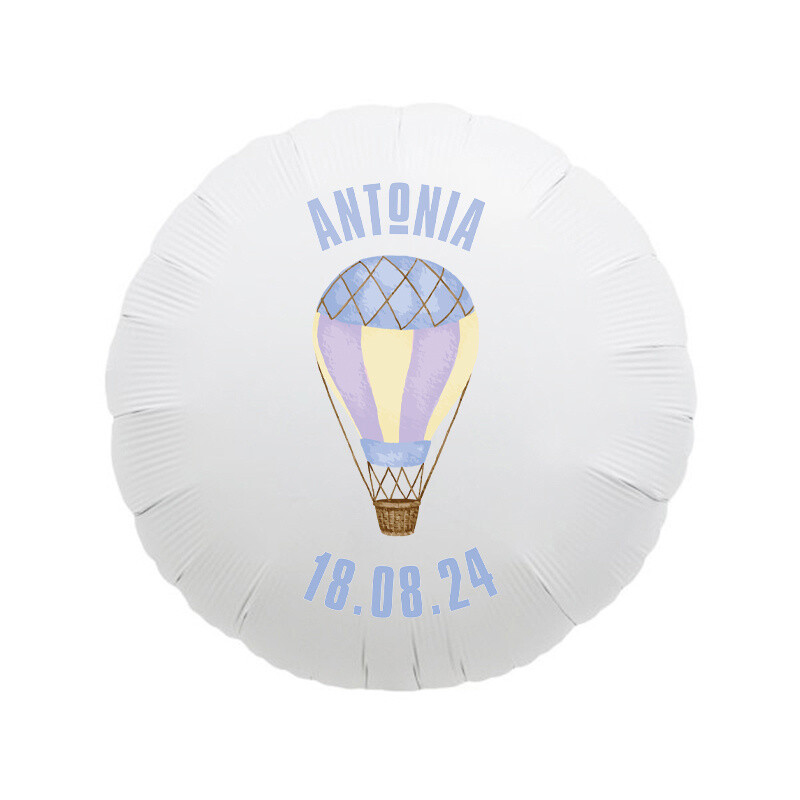 Αερόστατο Μπαλόνι για Βάπτιση με όνομα/43cm