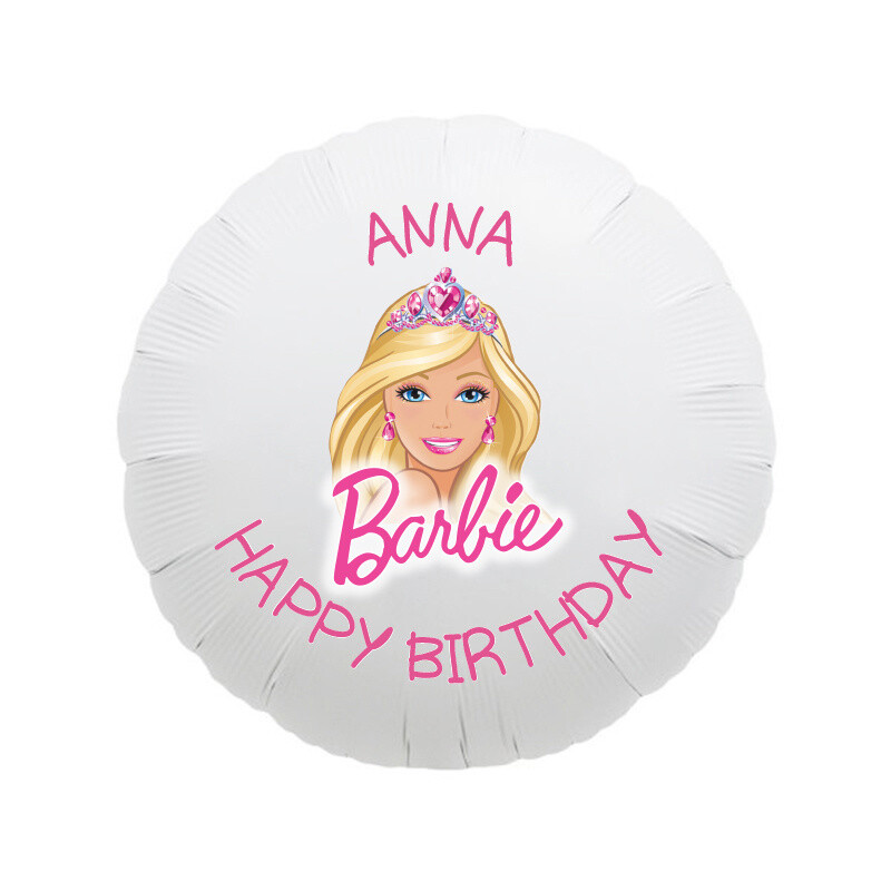 Μπαλόνι Φόιλ Barbie με όνομα / 43cm