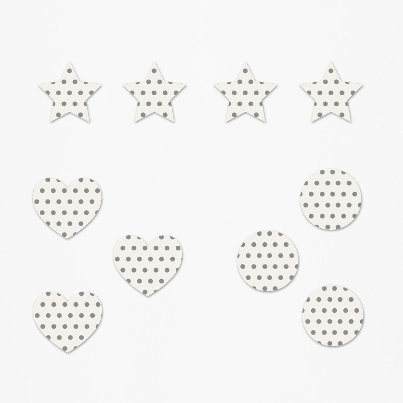 Ξύλινα διακοσμητικά Santoro Pattern mix/ 10τμχ(2cm)
