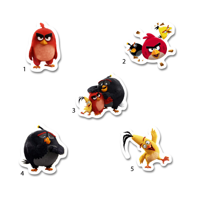 Διακοσμητική φιγούρα Angry Birds 5cm Ξύλινη/1τμχ