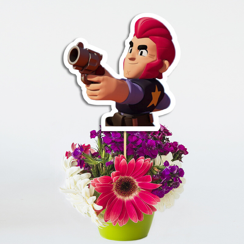Topper Διακοσμητικό Brawl Stars χάρτινο/ 20cm