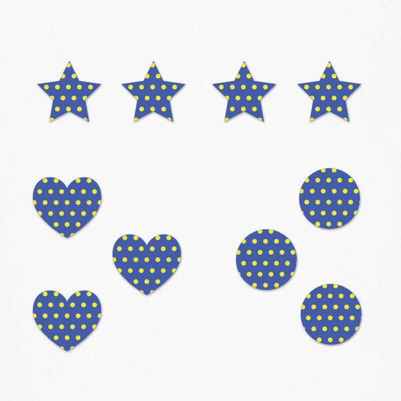 Ξύλινα διακοσμητικά Sonic Pattern mix/ 10τμχ(2cm)