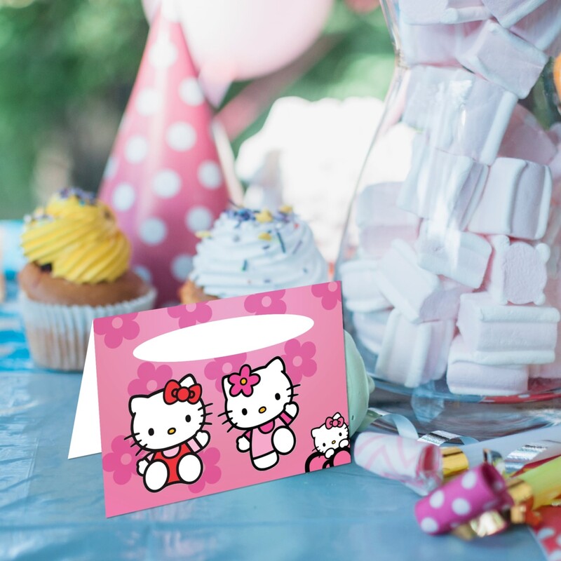 Καρτελάκι Μπουφέ Hello Kitty/ 6τμχ