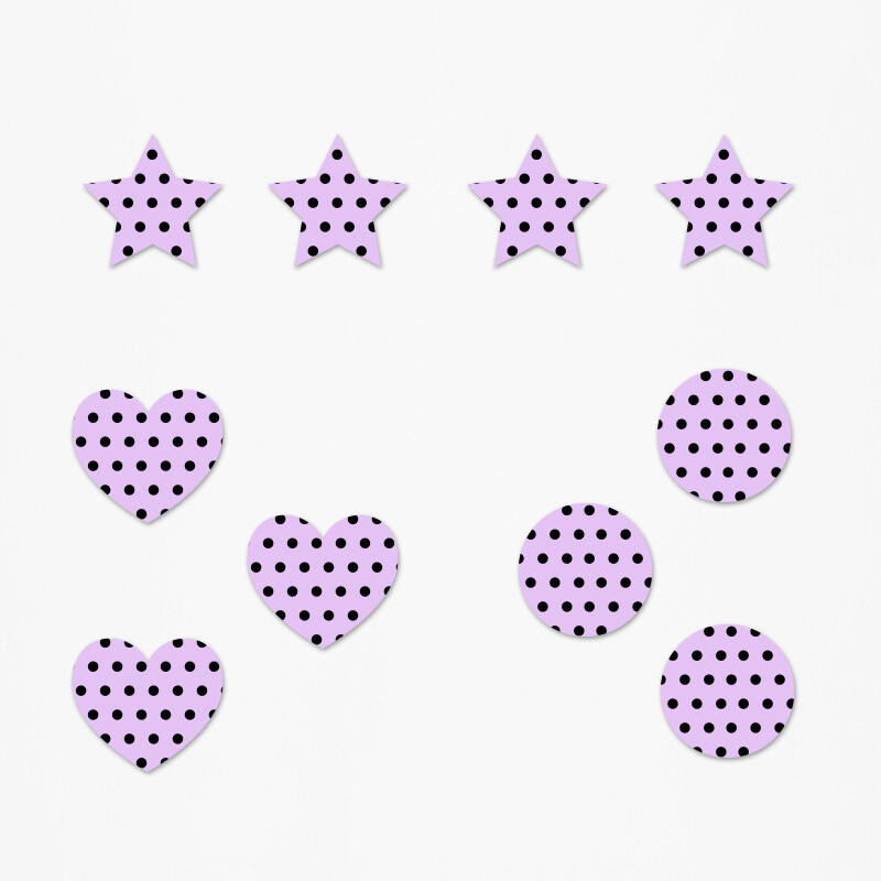 Ξύλινα διακοσμητικά Paris Pattern mix/ 10τμχ(2cm)
