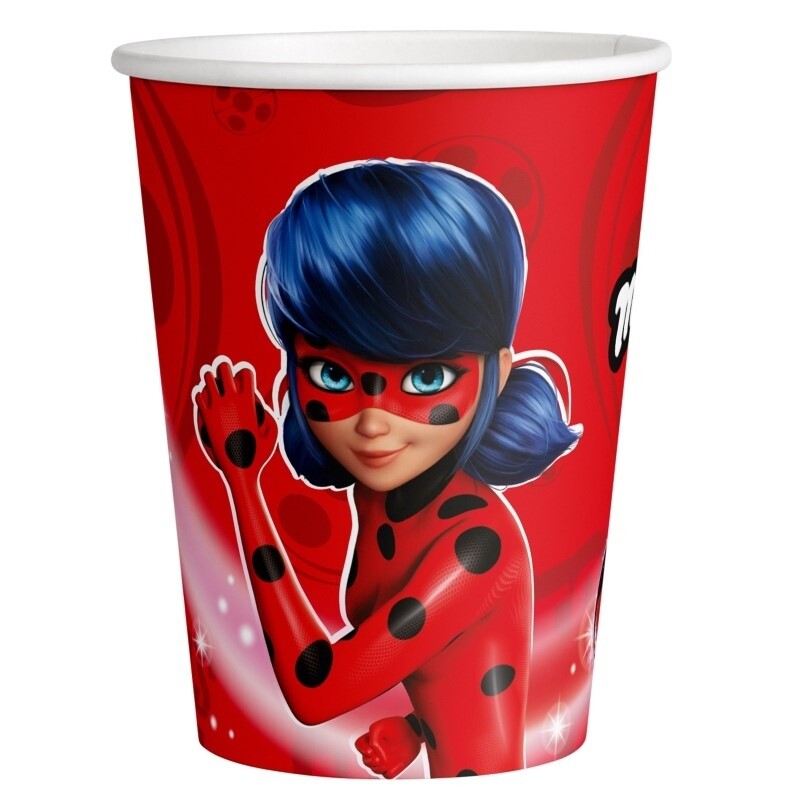 Ποτήρια Χάρτ. 250 ml  Miraculous / 8 τεμ.