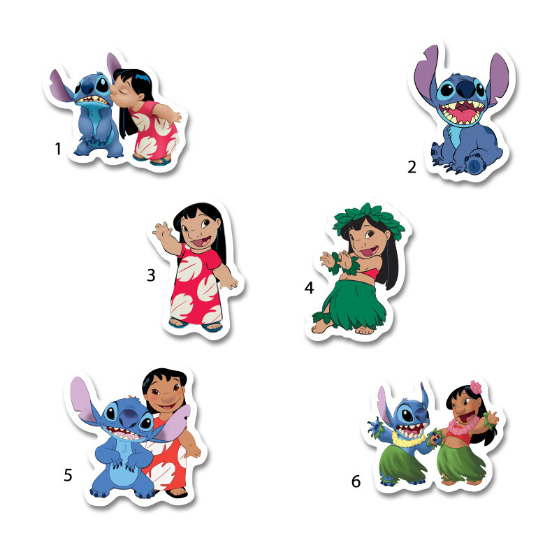 Διακοσμητική φιγούρα Lilo & Stitch 5cm Ξύλινη/1τμχ
