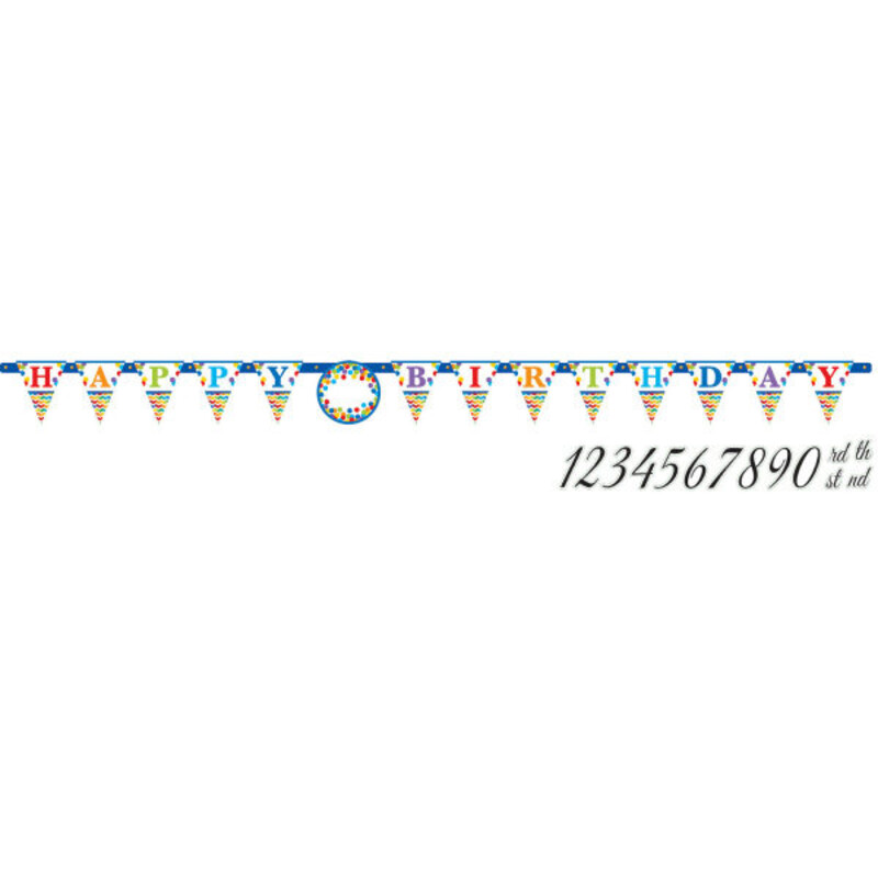 Γιρλάντα Γράμματα Bright Birthday Personalizable / 320 x 25.4 εκ